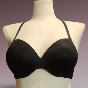 Black Victoria's Secret Convertible T-shirt Bra 38C Burlesque Goth Romantic Emo